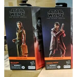 CASSIAN ANDOR & BIX CALEEN THE BLACK SERIES 2 FIGURE LOT STAR WARS NIB UNOPENED